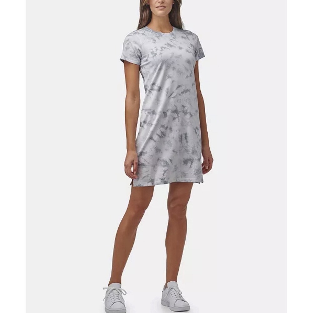 Marc New‎ York Performance Women's Tie Dye T-Shirt Dress Gray Size M Cotton